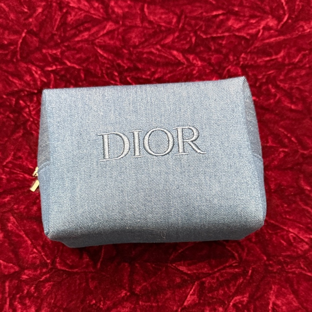 Dior Denim Blue Cosmetic Case - NIB